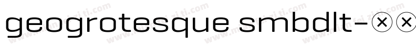 geogrotesque smbdlt字体转换